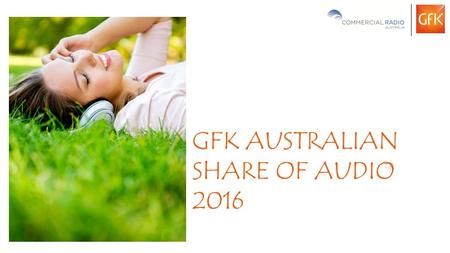 1 GFK AUSTRALIAN SHARE OF AUDIO 2016 TM. 2 Project methodology Survey Tool Recruitment ObjectivesIncentives  Identify what Australians are listening.