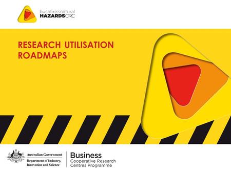RESEARCH UTILISATION ROADMAPS. UTILISATION ROADMAP CLUSTER NAME: PROJECT NAME: Utilisation descriptor What need is being addressed? What is the utilisation.