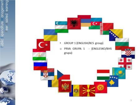 1 GROUP 1 (ENGLISH/BCS group) o PRVA GRUPA 1 - (ENGLESKO/BHS grupa)