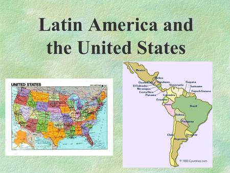 Latin America and the United States. Imperialism.