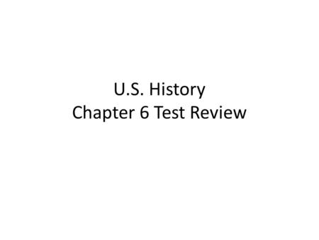 U.S. History Chapter 6 Test Review Convoys were used to A. Transport wounded soldiers to hospitals B. Protect soldiers on the battlefields C. Prevent.