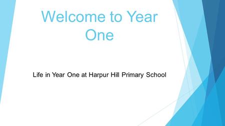Welcome to Year One Life in Year One at Harpur Hill Primary School.