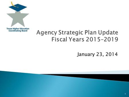 January 23,  Balance state’s higher education long range plan and agency operations in the required strategic plan;  Involve agency staff in.