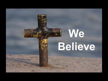 We Believe. The purpose of GENESIS is to begin the story of the Covenant.
