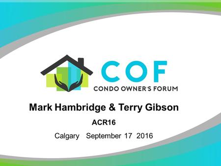 Mark Hambridge & Terry Gibson ACR16 Calgary September