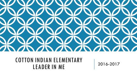 COTTON INDIAN ELEMENTARY LEADER IN ME WHAT IS A TITLE 1 SCHOOL? Each year the Federal Government provides funding to schools that qualify based.
