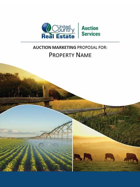 AUCTION MARKETING PROPOSAL FOR: P ROPERTY N AME. EXECUTIVE SUMMARY OBJECTIVES To sell at Public Auction the property located at (describe assets) The.