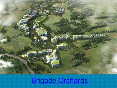 Brigade Orchards. Overview  Brigade Orchards is coming up in North zone of Bangalore on Devanahalli, It is a prelaunch innovative project by Brigade.