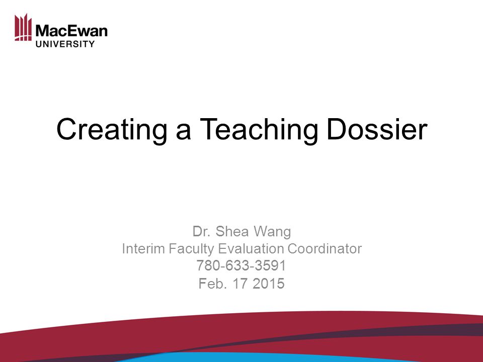 Creating A Teaching Dossier Ppt Video Online Download