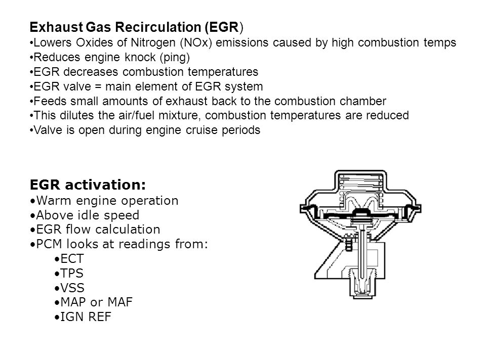 Exhaust Gas Recirculation (EGR) - ppt video online download