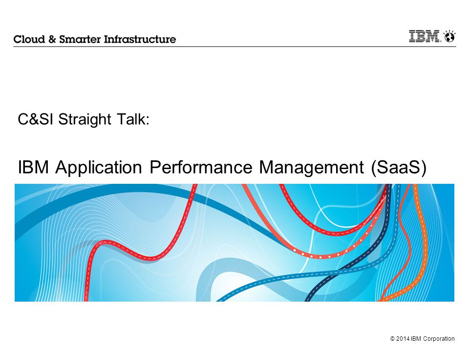 IBM Application Performance Management SaaS ppt download