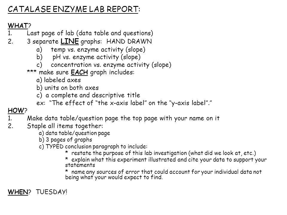 temperature and enzymes lab answers