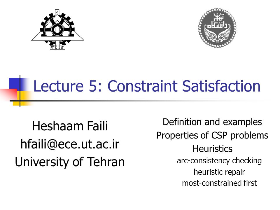 Complexity of Infinite-Domain Constraint Satisfaction (Lecture