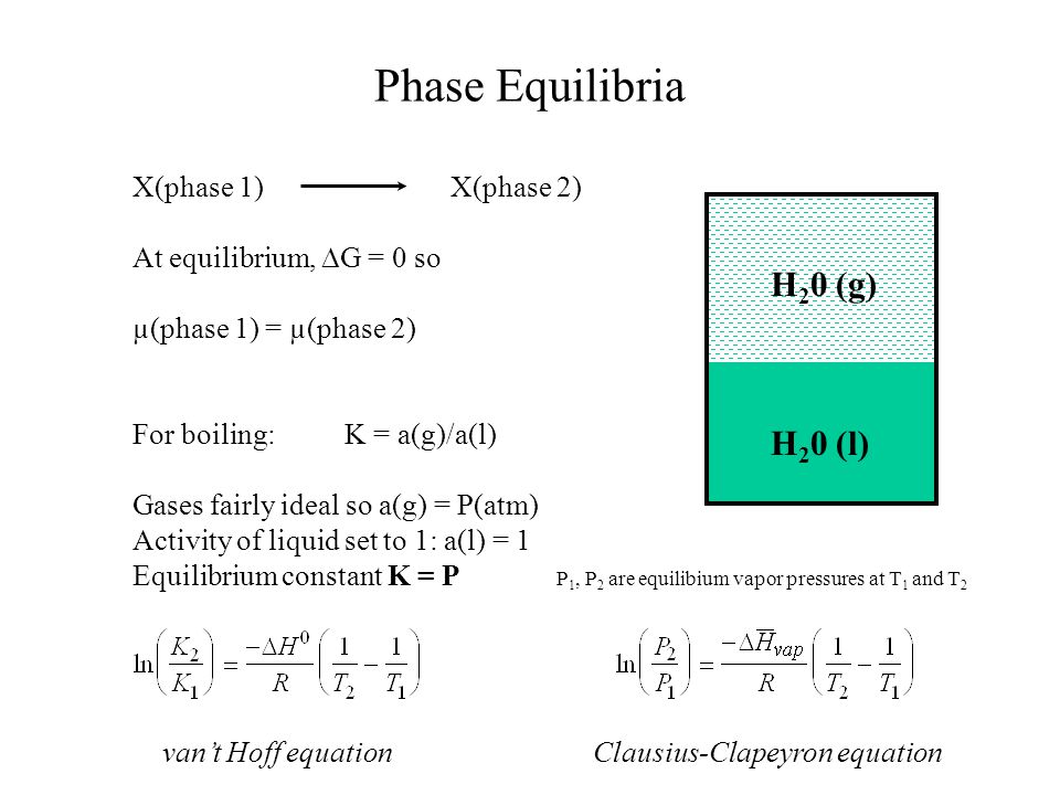 Phase Equilibria H G H L X Phase 1 X Phase 2 Ppt Video Online Download
