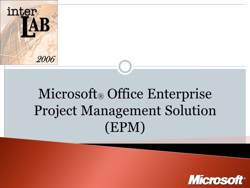 Microsoft ® Office Enterprise Project Management Solution (EPM) - ppt  download