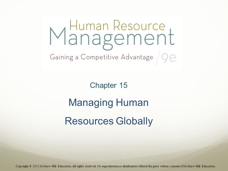 Chapter 15, MGMT 3810 - Human Resources Management, Quizzes Human  Resource Management