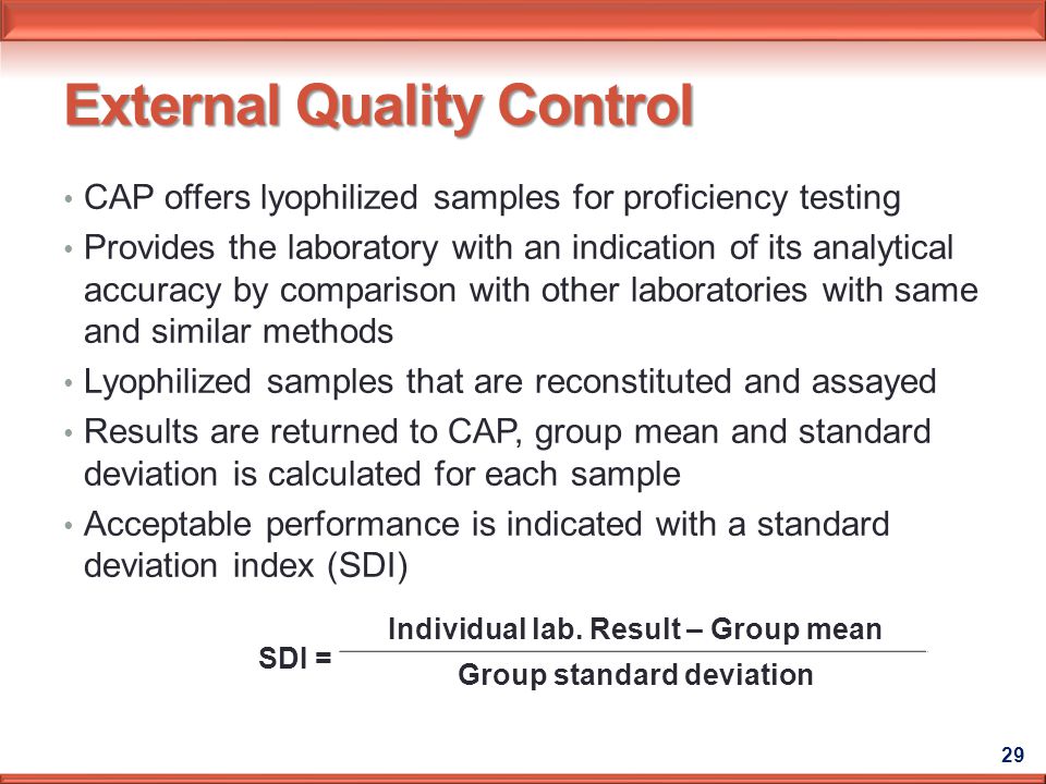 Quality Assurance Clinical Chemistry. - ppt video online 