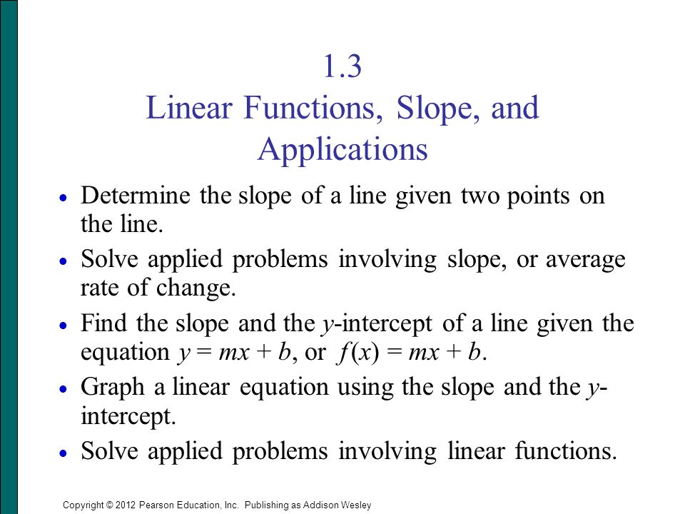 Business Applications of Linear Functions
