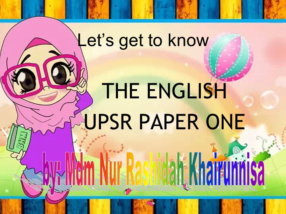 english sample essay upsr