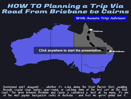 How to Planning a Trip Via Road from Brisbane to Cairns