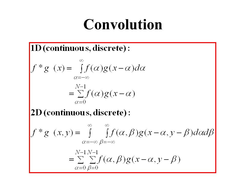 Convolution Spatial Filtering Operations G X Y 1 M F N M N M In S Example 3 X 3 5 X Ppt Download