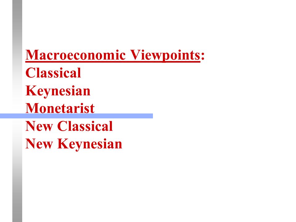 explain the viewpoints of classical and keynesian economists