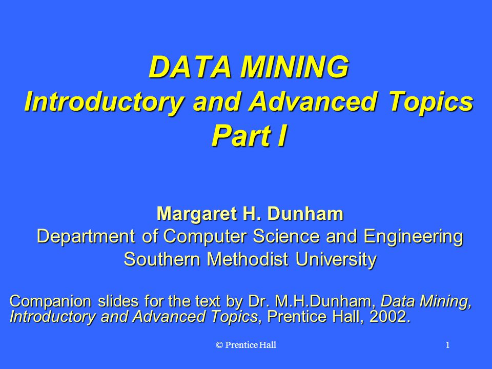 DATA MINING Introductory and Advanced Topics Part I - ppt video online  download