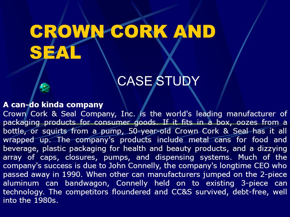 crown cork and seal company case study