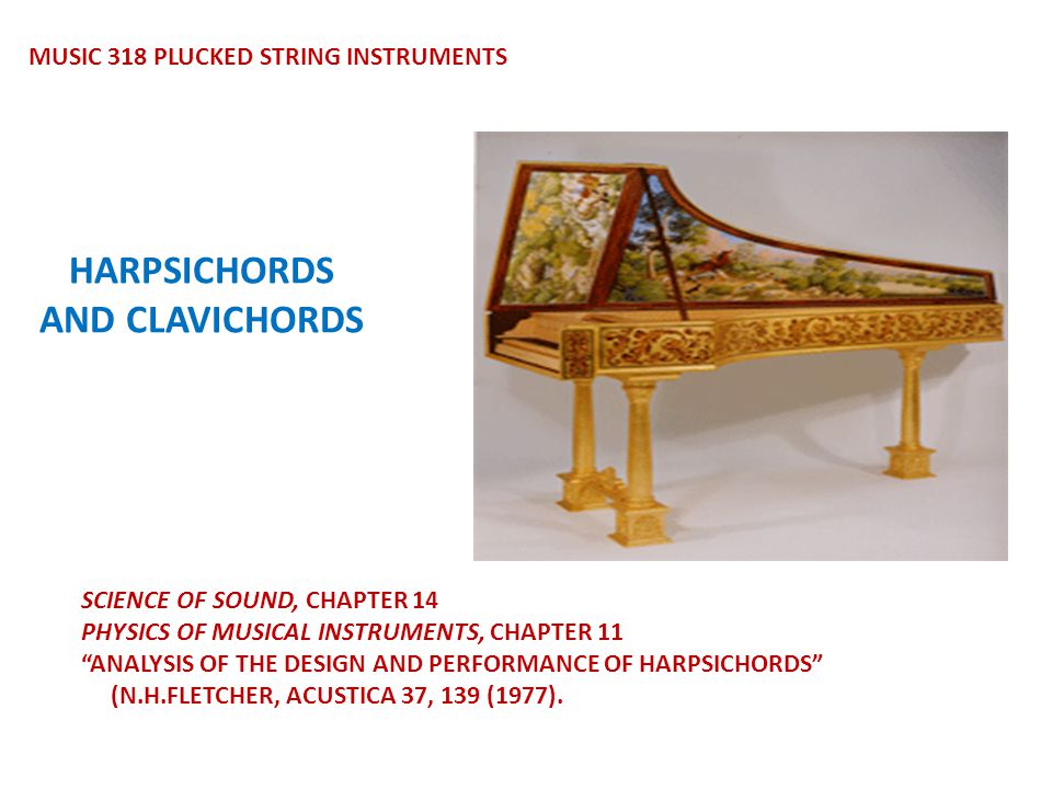 HARPSICHORDS AND CLAVICHORDS
