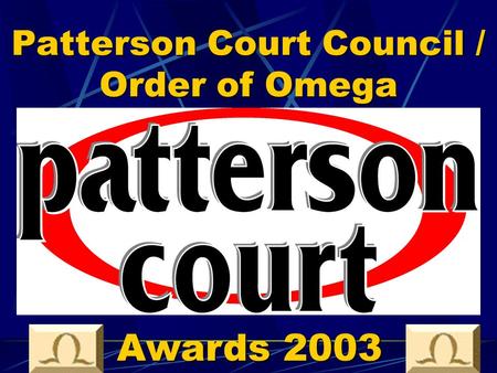Patterson Court Council / Order of Omega