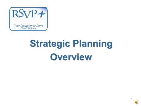 1 Strategic Planning Overview 2 3 Strategic Plan.