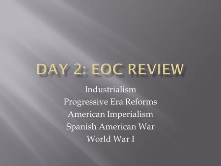 Progressive Era Reforms