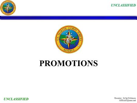 UNCLASSIFIED PROMOTIONS UNCLASSIFIED.