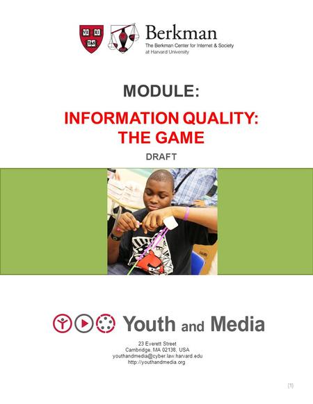 Module: Information quality: The game