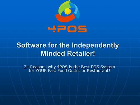 Software for the Independently Minded Retailer!