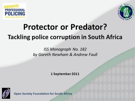 Tackling police corruption in South Africa