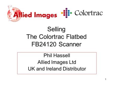 Selling The Colortrac Flatbed FB24120 Scanner