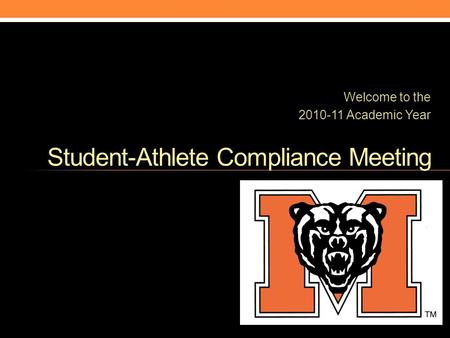 Student-Athlete Compliance Meeting