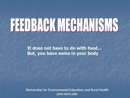 Partnership for Environmental Education and Rural Health