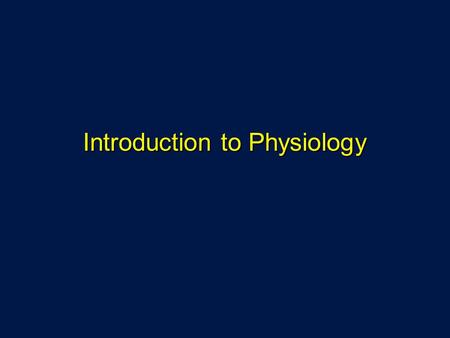 Chapter 20: Introduction to Animal Physiology - ppt download