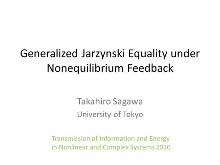 Generalized Jarzynski Equality under Nonequilibrium Feedback