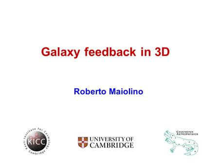 Galaxy feedback in 3D Roberto Maiolino. Feedback is the key: - reducing SF efficiency (gas heating+turbulence) - removing baryons Discrepancy between.