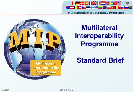 Multilateral Interoperability Programme Standard Brief