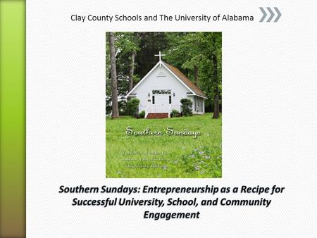 Clay County Schools and The University of Alabama.