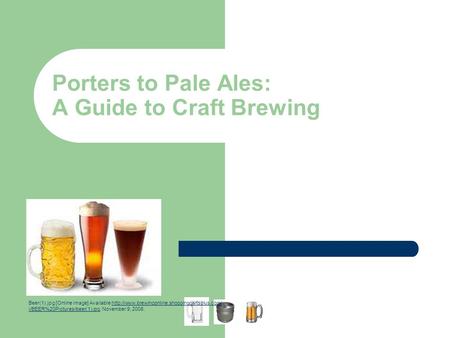 Porters to Pale Ales: A Guide to Craft Brewing