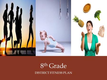 8 th Grade DISTRICT FITNESS PLAN. District Fitness Plan Introduction Task Resources Process Evaluation Conclusion District Fitness Plan Kim Butler, EdD.