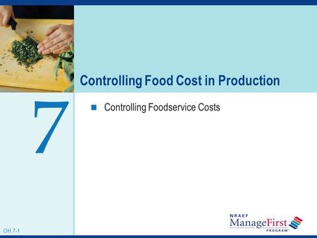 Controlling Food Cost in Production