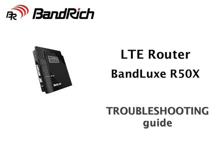 TROUBLESHOOTING guide