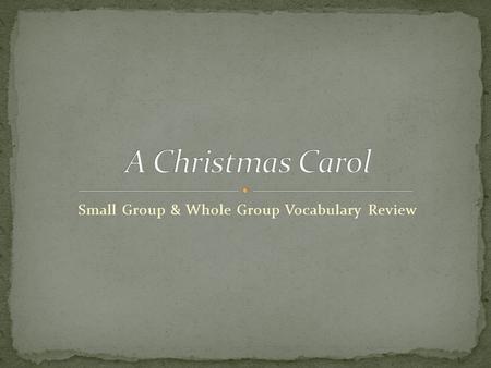 Small Group & Whole Group Vocabulary Review. We will be following a very similar protocol from the last word list for this group review. The biggest change.