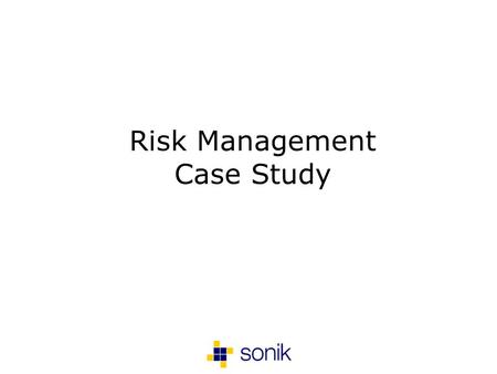 Risk Management Case Study. agenda Firm Overview Case Study – Risk Management Q&A.